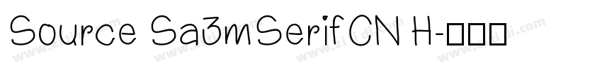 Source Sa3mSerifCN H字体转换